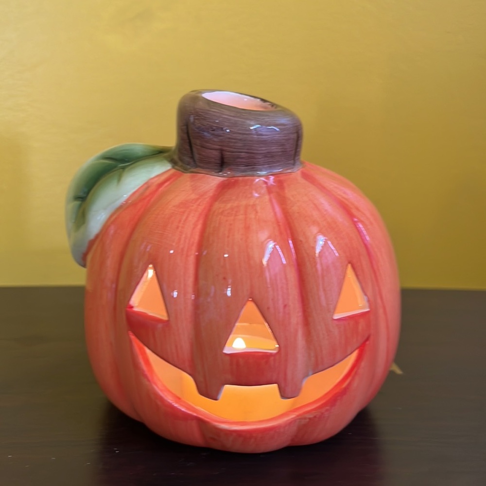 Jack o lantern candle holder - Picture 5 of 5